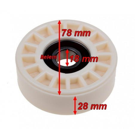 Galet de tambour sèche-linge Miele 4245322