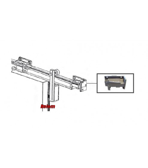 Support droit rail chambre froide Fermod 6667700DSAV