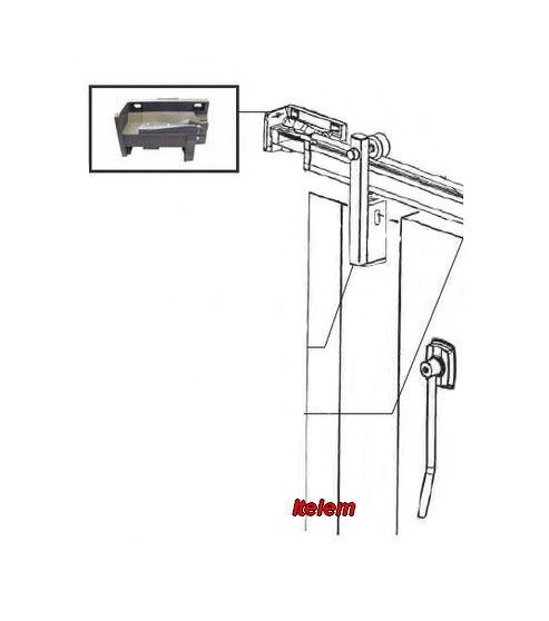 Support gauche rail chambre froide Fermod 6667700GSAV