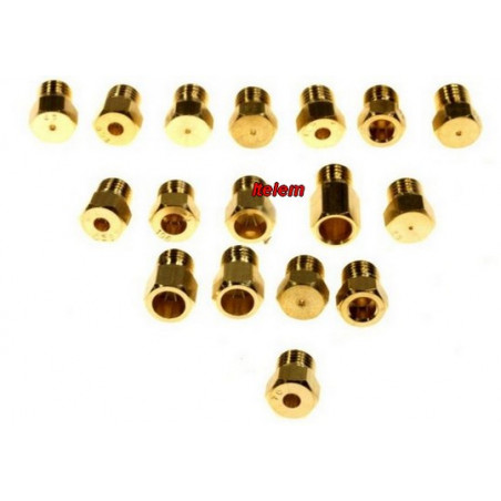 Jeu d’injecteurs gaz naturel et butane cuisinière Indesit C00254296