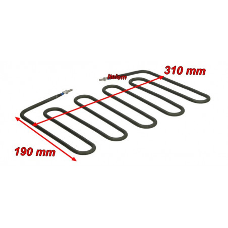 Résistance inférieure plaque de cuisson Fimar CO1060