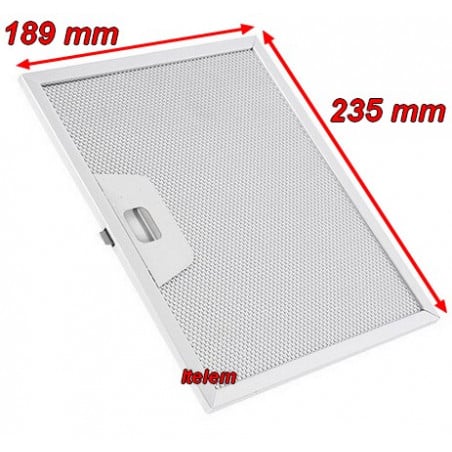 Filtre graisse métallique hotte Roblin 133.0017.055