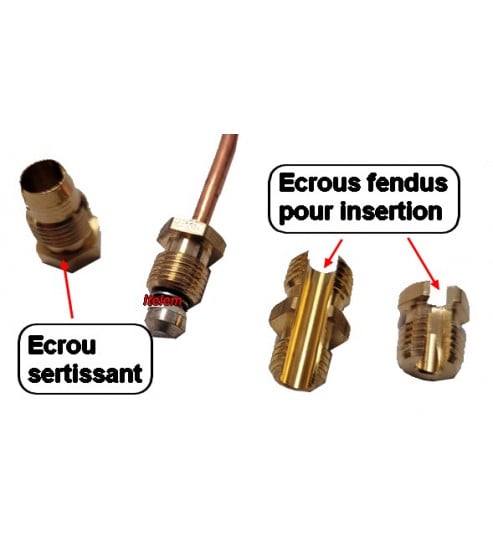 Thermocouple universel 150 cm ecrous