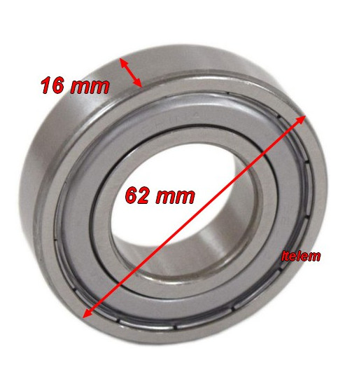 Roulement de palier 30 x 62 x 16 mm lave-linge Faure 50269560004