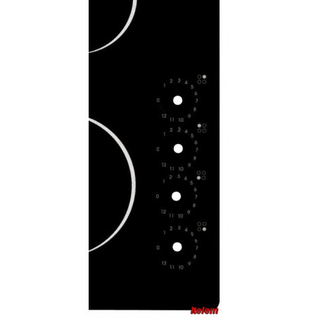 Dessus verre vitrocéramique table de cuisson Whirlpool 481244039812