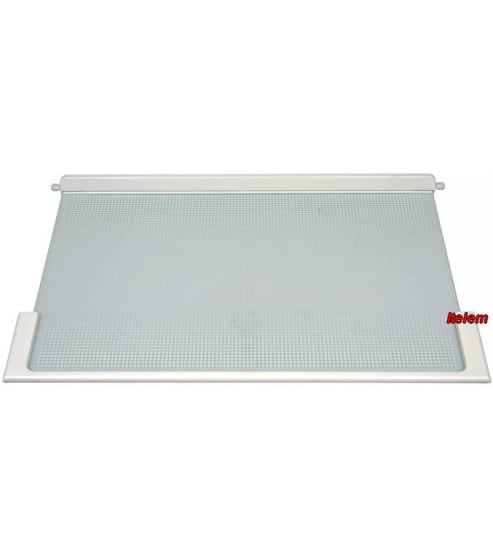 Liebherr 9293003 - Lastra Di Vetro Originale Per Frigorifero - Piano Di Copertura 495x300 Mm - Con Strisce Di Fissaggio