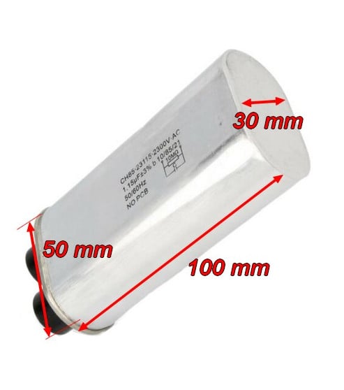 Condensateur haute tension four micro ondes Whirlpool 481212158161