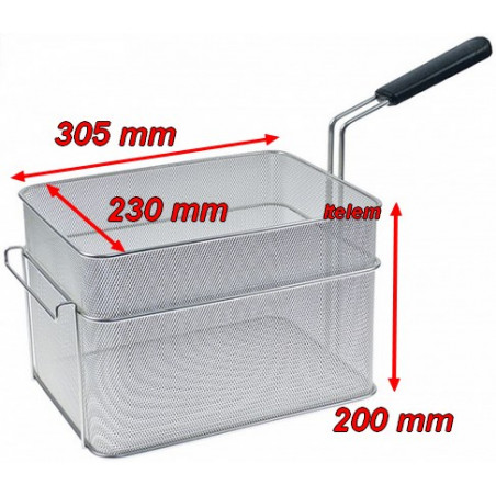 Panier 305 x 230 x 200 mm cuiseur à pâtes Sagi C3023