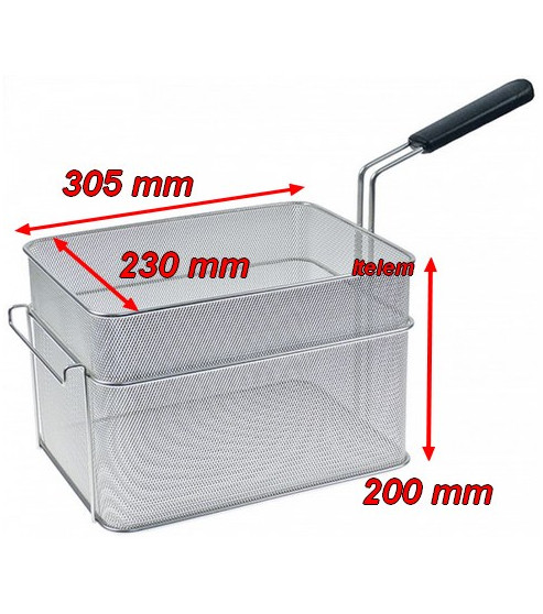 Panier 305 x 230 x 200 mm cuiseur à pâtes Sagi C3023