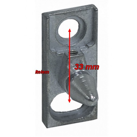 Gâche poignée de porte four professionnel Rahrbach 6186-02.0202