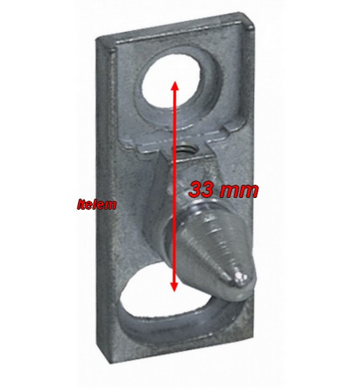 Gâche poignée de porte four professionnel Rahrbach 6186-02.0202