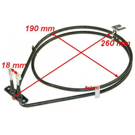 Résistance circulaire four Bosch 00443340