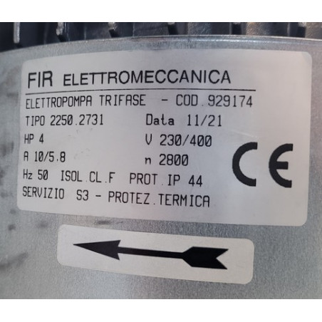 Électropompe de cyclage Fir 2250 lave-vaisselle Colged 929174