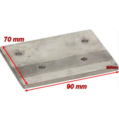 Profil fixation poignée de porte 90x70 mm four Angelo Po 35V9050