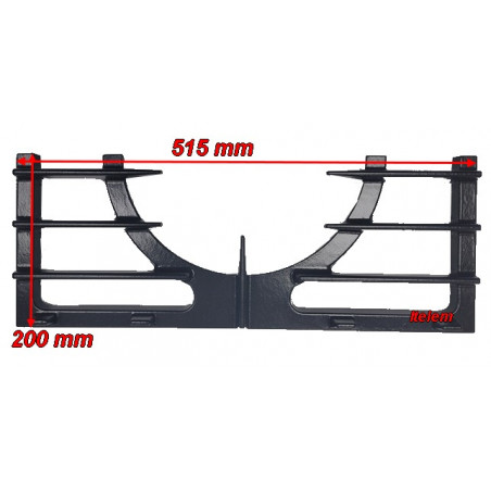 Demi grille centrale fourneau Ambassade 6537025