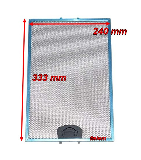Filtre métallique hotte Brandt  87X6378