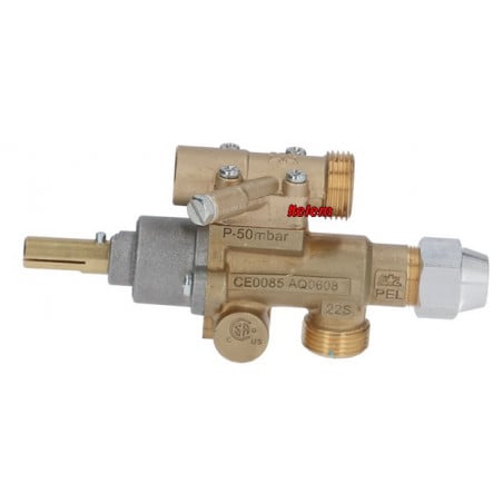 Robinet gaz 22S/O fourneau Zanussi 0M0883