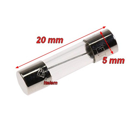 Fusible d'alimentation rapide 250V-12A en 5 x 20 mm 9204687