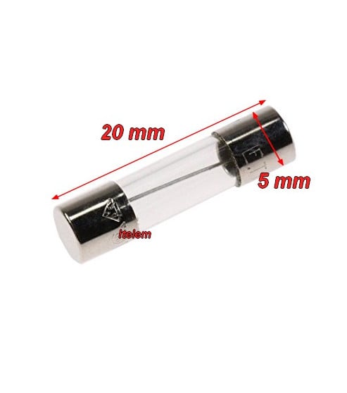 Fusible d'alimentation rapide 250V-12A en 5 x 20 mm 9204687