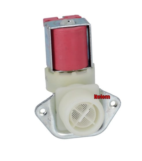 Electrovanne une voie lave-linge 180° sortie 12 mm