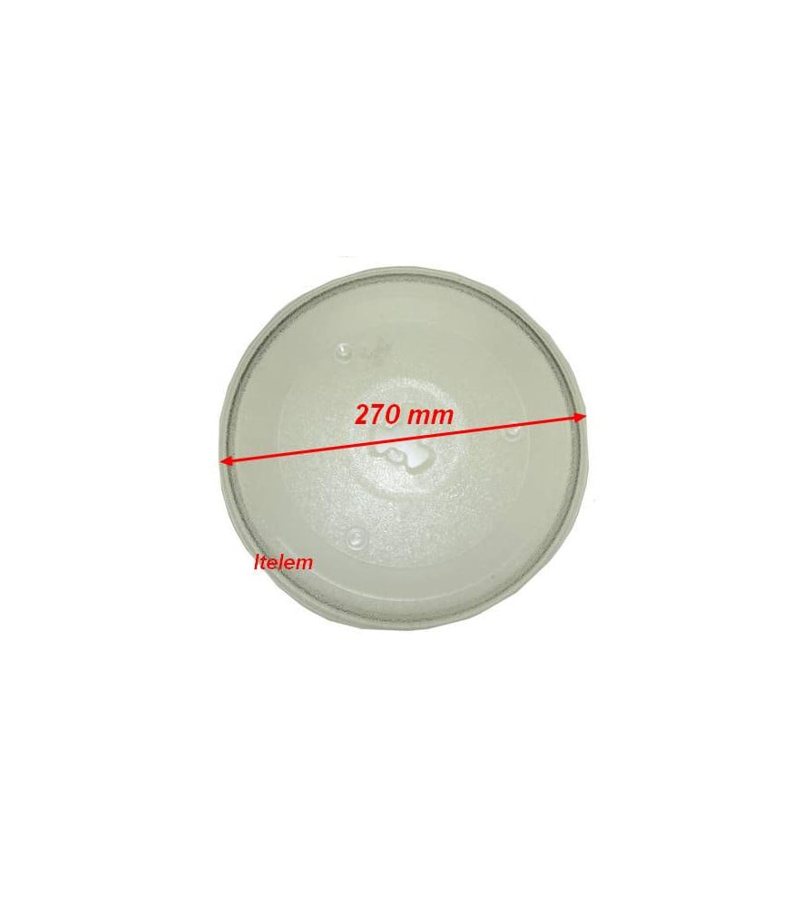 Plateau tournant diametre 255mm 49pm007 pour micro-ondes bosch
