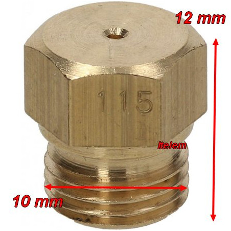 Injecteur gaz calibre 115 Lainox 521611