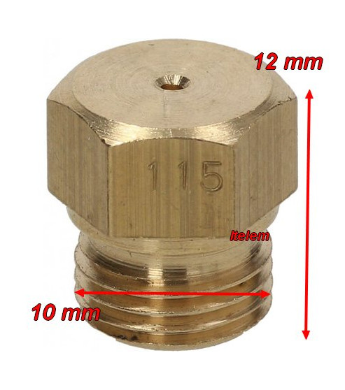 Injecteur gaz calibre 115 Lainox 521611