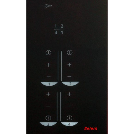 Dessus verre vitrocéramique plaque de cuisson Brandt 72X4401