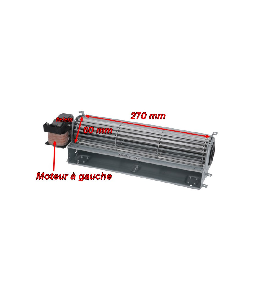 Ventilateur Tangentiel COPREL 480x60 Mm – Moteur Droit, TGR 60/1, Pour Réfrigération, Fabriqué En Italie