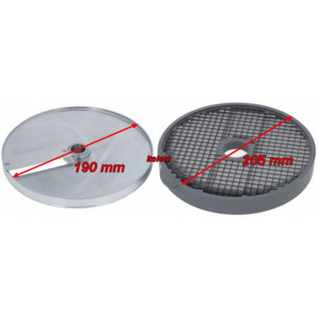 Disque cubes 8x8x8mm coupe légumes professionnel Robot Coupe 28111