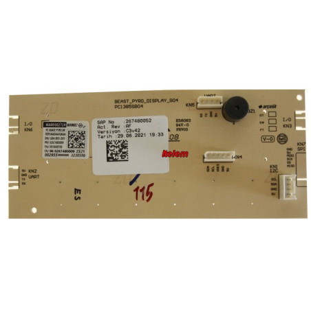 Module électronique de commande four Beko 267480052
