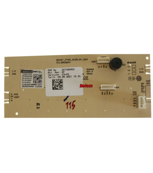 Module électronique de commande four Beko 267480052