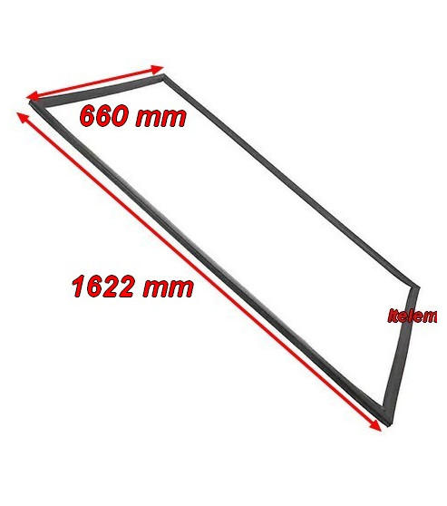 SPARES2GO Junta Principal De Goma Para Puerta Con Clips De Fijación De Esquina Para Hornos Whirlpool ACMK ACMT AXMT (445 Mm X 350 Mm