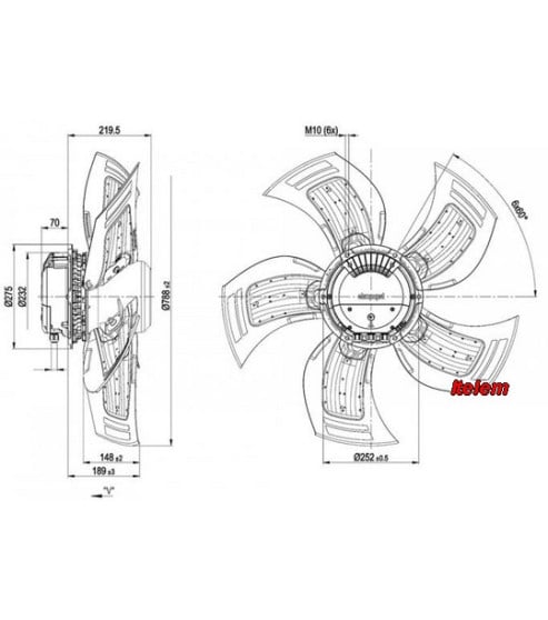 Ventilateur ebmpapst S3G800-AU21-09