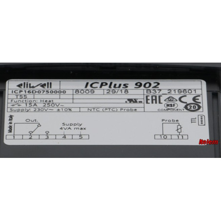 Régulateur chambre froide Eliwell ICP16D0750000