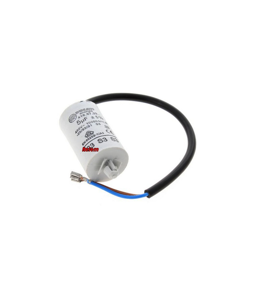 Sparefixd Condensateur 5uf 5 Mf Pour Réfrigérateur Et