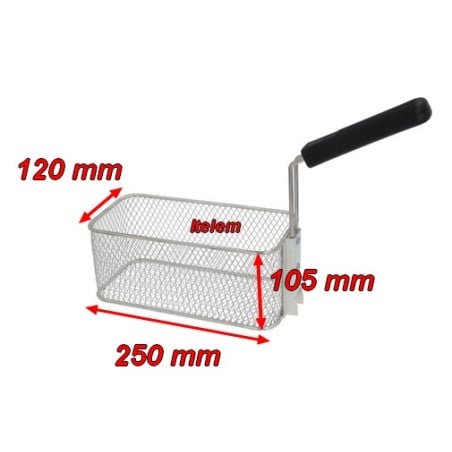Panier à frites 250 x 120 mm friteuse Roller Grill F04002