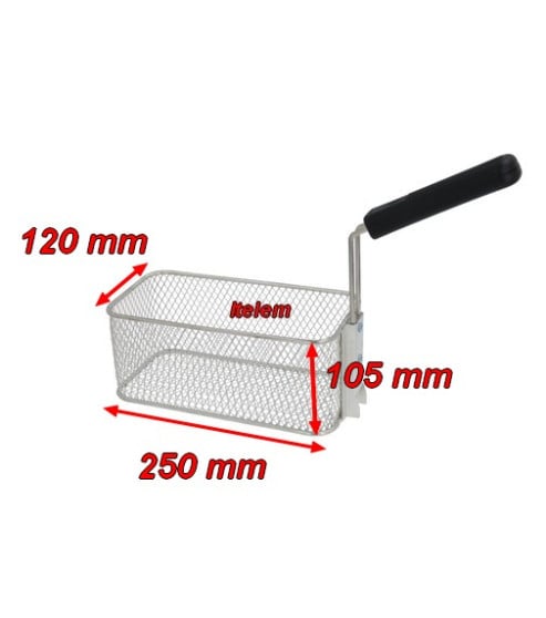 Panier à frites 250 x 120 mm friteuse Roller Grill F04002