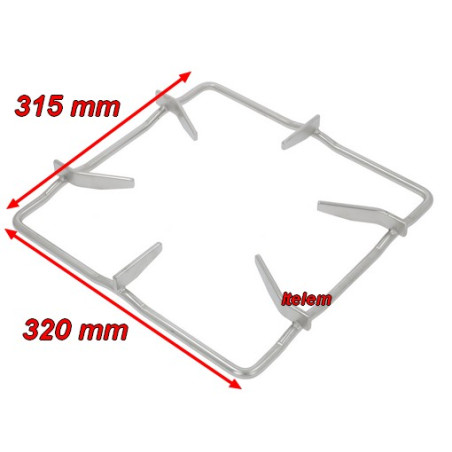 Grille inox feu vif fourneau Ambach 5010102021