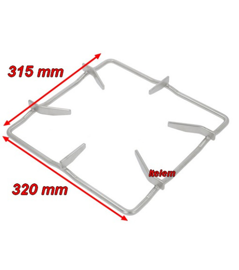 Grille inox feu vif fourneau Ambach 5010102021