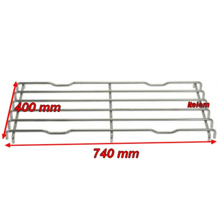 Grille inox 2 feux fourneau Ambach 5010114017