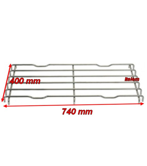 Grille inox 2 feux fourneau Ambach 5010114017