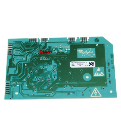 Module électronique d’affichage lave-linge Whirlpool 480111101428