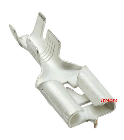 Cosse Faston femelle 6.3 mm plate à sertir