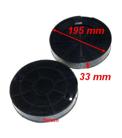 Filtres charbon actif hotte Whirlpool 484000008572