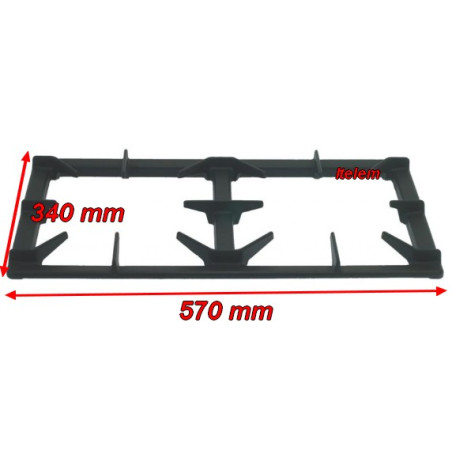 Grille double fourneau Modular 681.008.00
