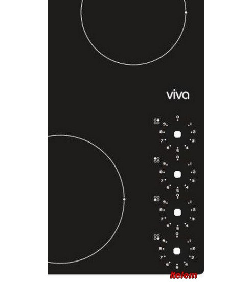 Dessus verre vitrocéramique table de cuisson Viva 00479822