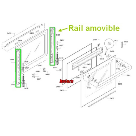 Rails amovibles 20004273