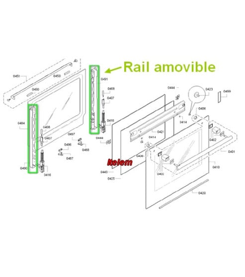 Rails amovibles 20004273