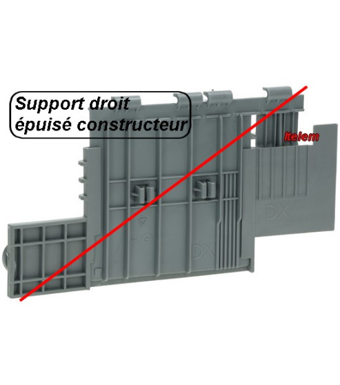 Rail droit panier supérieur lave-vaisselle SMEG 698290726